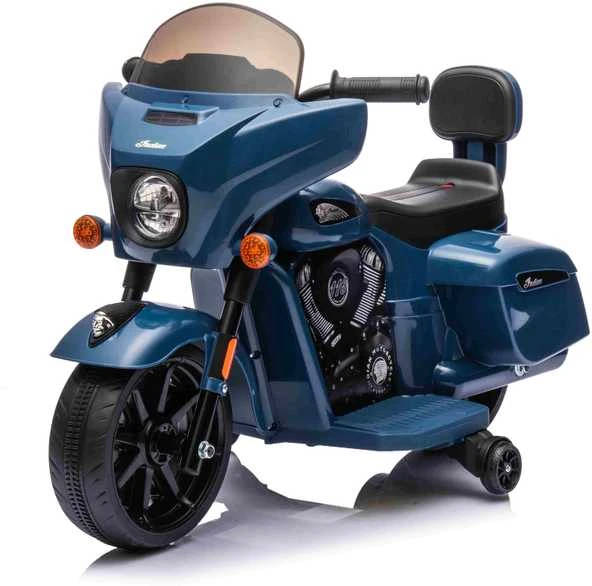 Blue Mėlyna Elektrinis motociklas Chopper INDIAN, Mėlyna