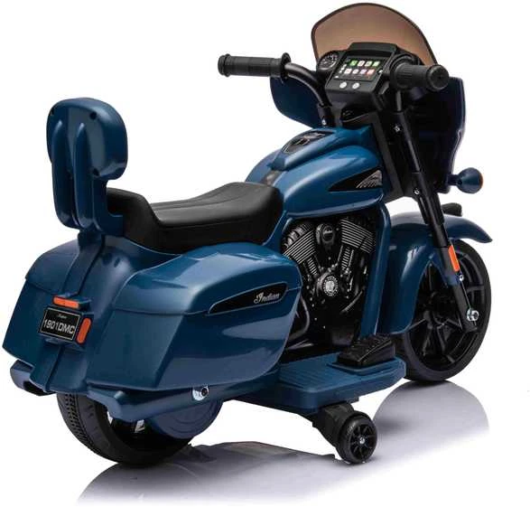 Blue Mėlyna Elektrinis motociklas Chopper INDIAN, Mėlyna