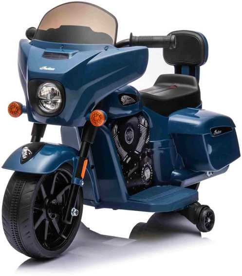 Blue Mėlyna Elektrinis motociklas Chopper INDIAN, Mėlyna