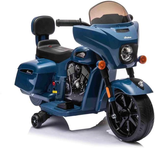 Blue Mėlyna Elektrinis motociklas Chopper INDIAN, Mėlyna