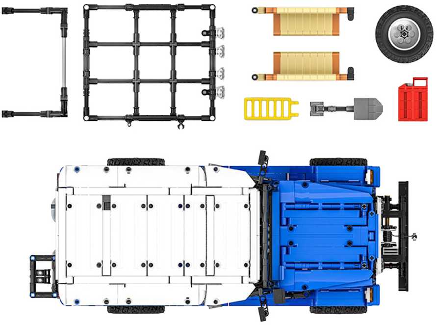 Konstruktorius Terrain Vehicle 2087el. Mėlynas