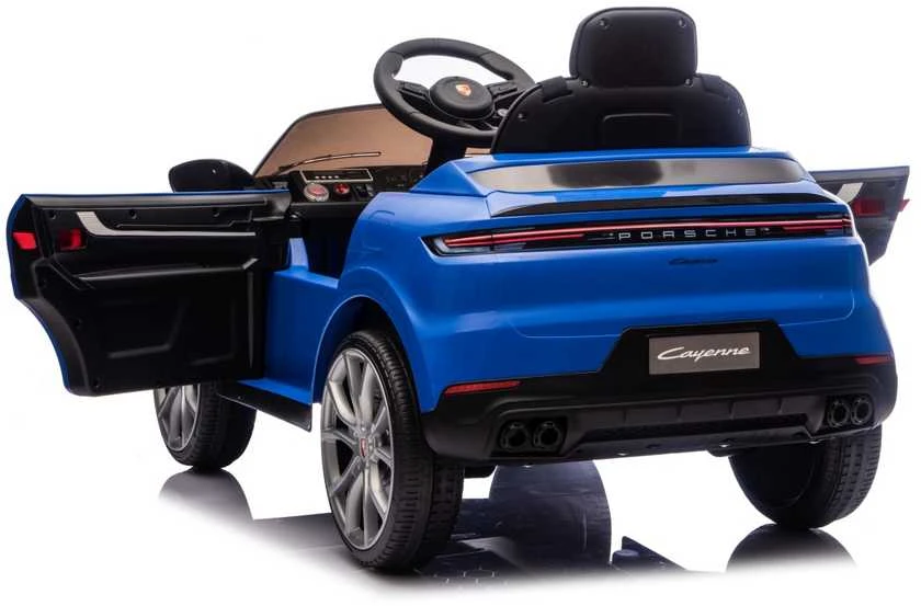 Mėlyna Elektromobilis Porsche Cayenne, Mėlyna