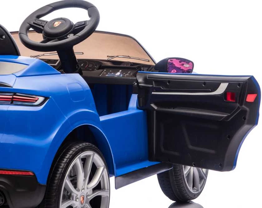 Mėlyna Elektromobilis Porsche Cayenne, Mėlyna
