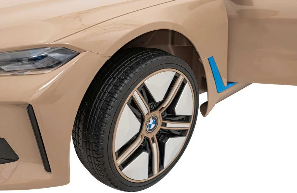 Elektrinė mašina vaikams BMW I4 aukso spalvos