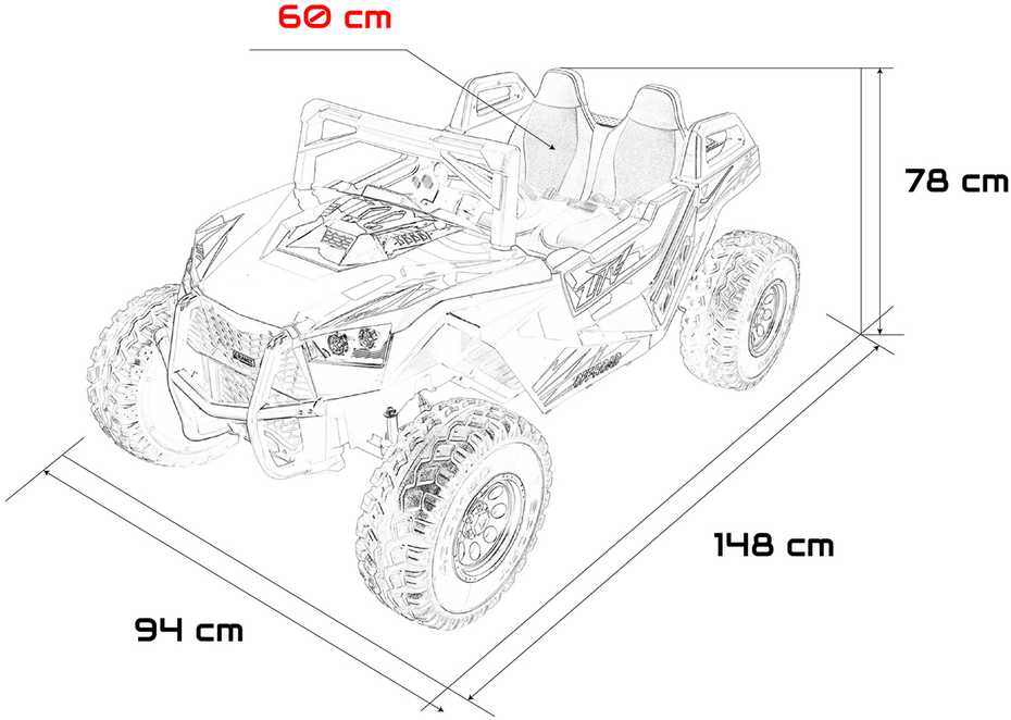 Elektrinis Buggy RTR Monster Speed 4x4, Baltas