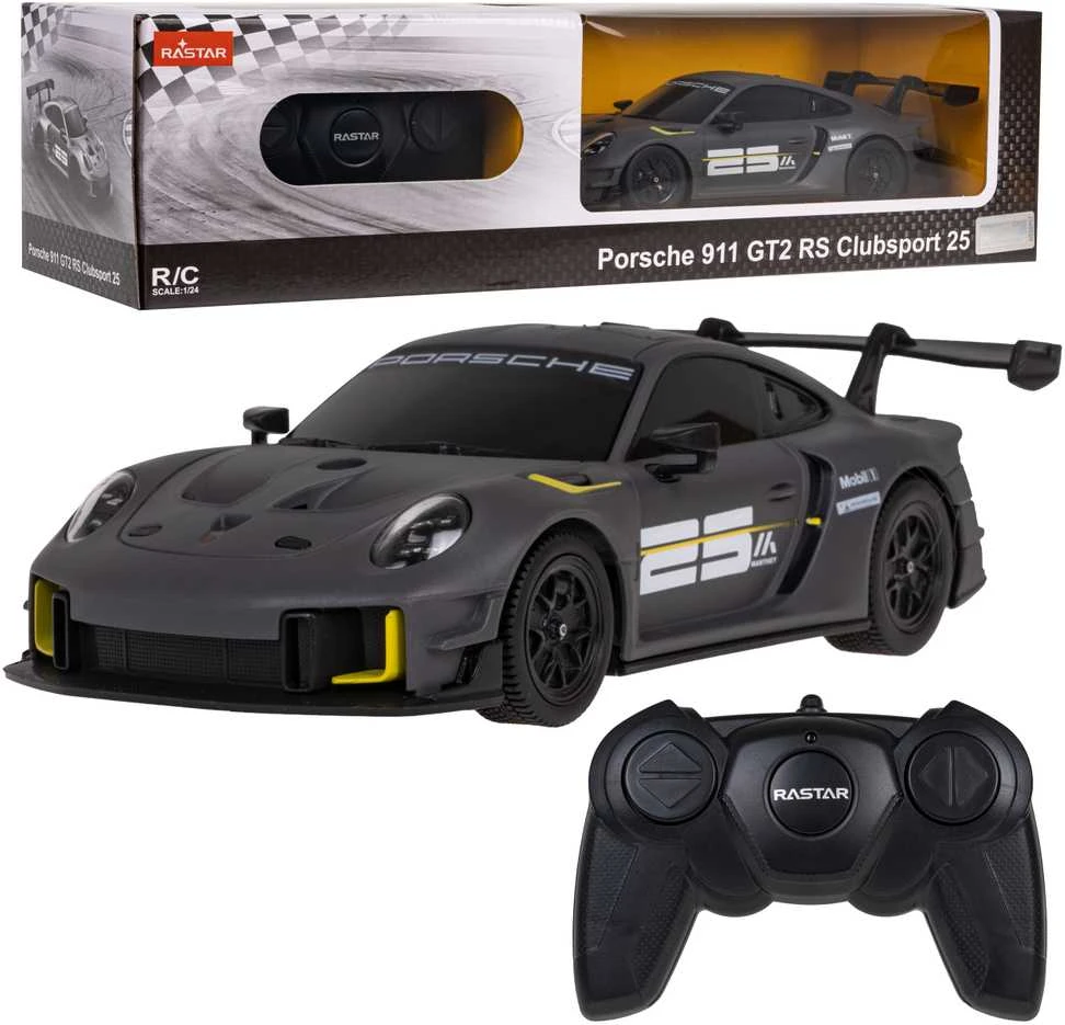 RASTAR 1:24 nuotolinio valdymo automodelis Porsche 911 GT2 RS Clubsport 25, 99700