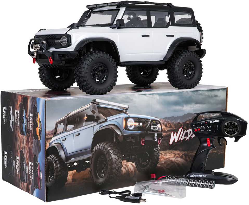 Nuotoliniu būdu valdomas automobilis wilderness 1:10 baltas