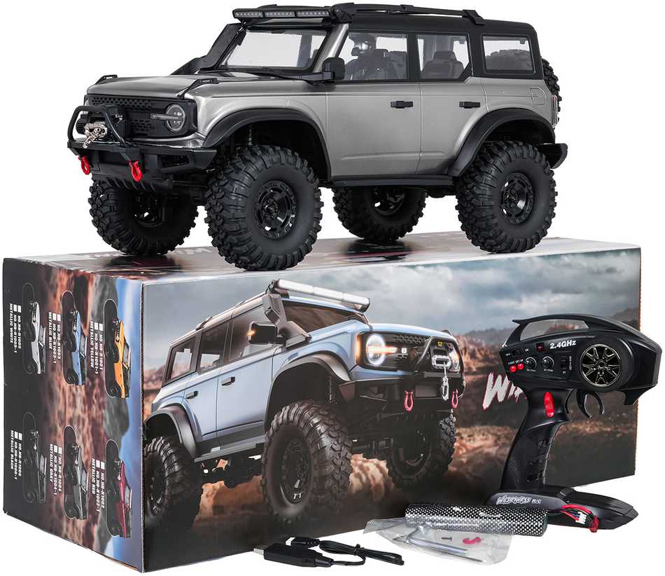 Nuotolinio valdymo automobilis wilderness 1:10 pilkas