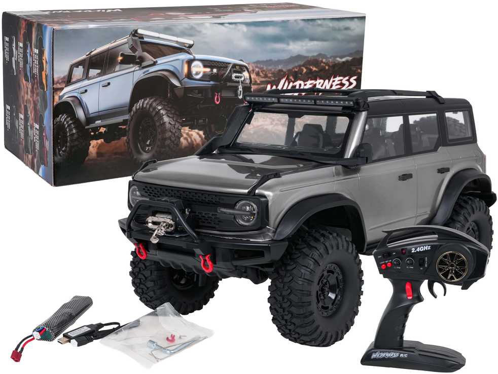Nuotolinio valdymo automobilis wilderness 1:10 pilkas