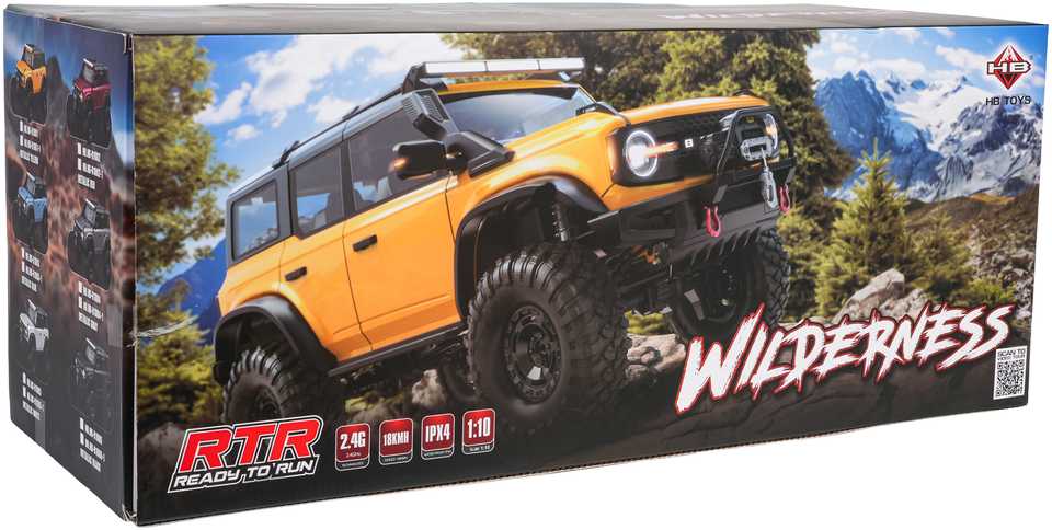 Ramiz Nuotolinio valdymo automobilis Wilderness RTR 1:10 juodas (ZRC.HB-R1006)