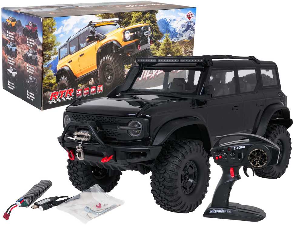 Ramiz Nuotolinio valdymo automobilis Wilderness RTR 1:10 juodas (ZRC.HB-R1006)