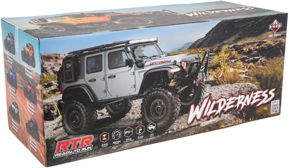 Nuotoliniu būdu valdomas visureigis Wilderness 1:10 baltas