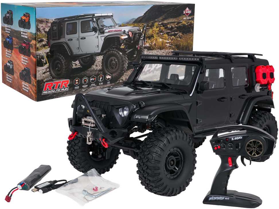Nuotolinio valdymo automobilis WILDERNESS RTR 1:10 juodas (ZRC.HB-R1016)