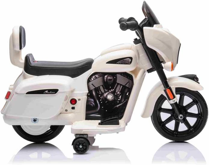 Elektrinis motociklas Chopper INDIAN, Baltas