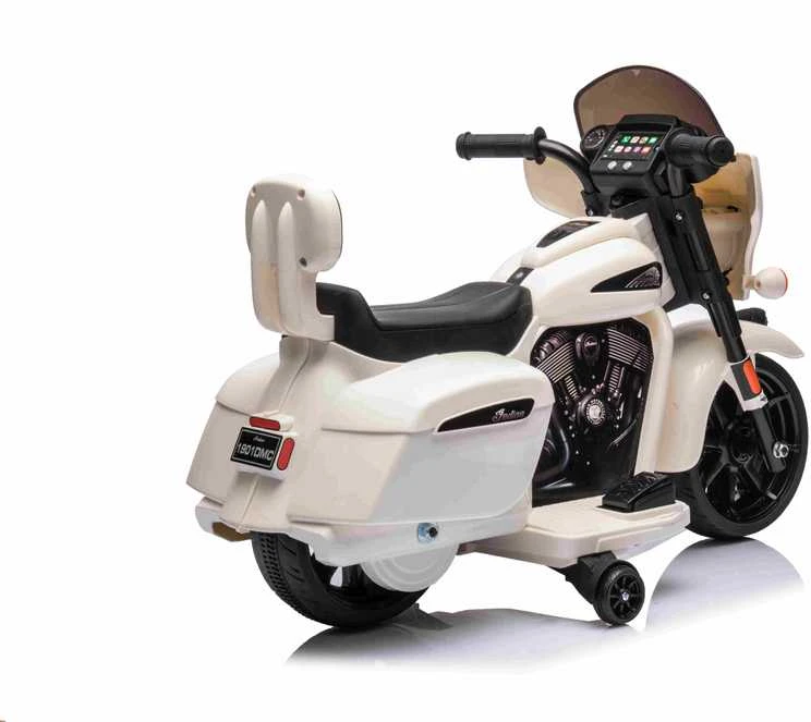 Elektrinis motociklas Chopper INDIAN, Baltas