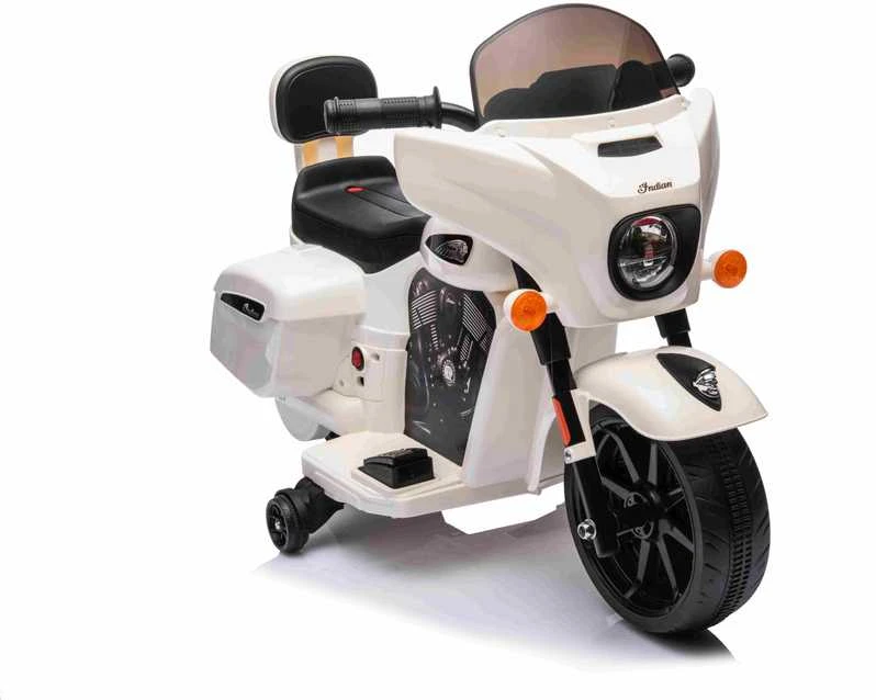 Elektrinis motociklas Chopper INDIAN, Baltas