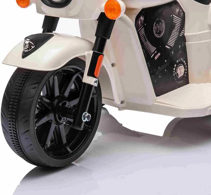 Elektrinis motociklas Chopper INDIAN, Baltas