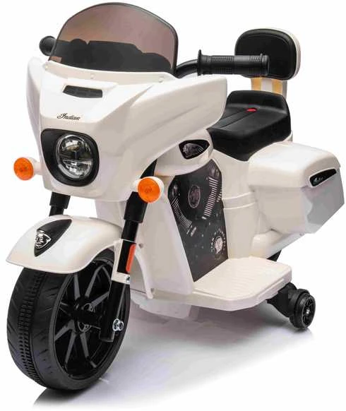 Elektrinis motociklas Chopper INDIAN, Baltas