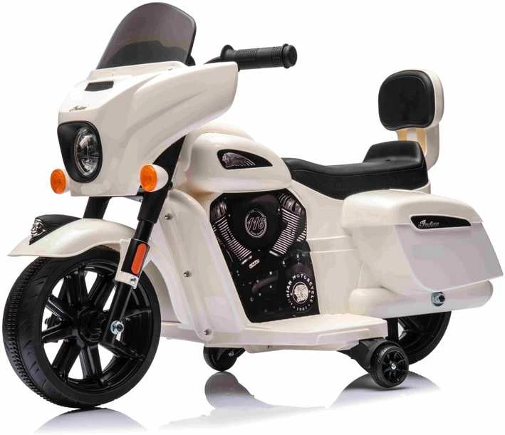 Elektrinis motociklas Chopper INDIAN, Baltas