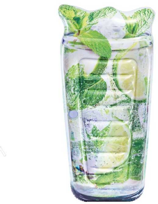 Pripučiamas čiužinys Intex Sparkling lime soda 58778 178x91cm