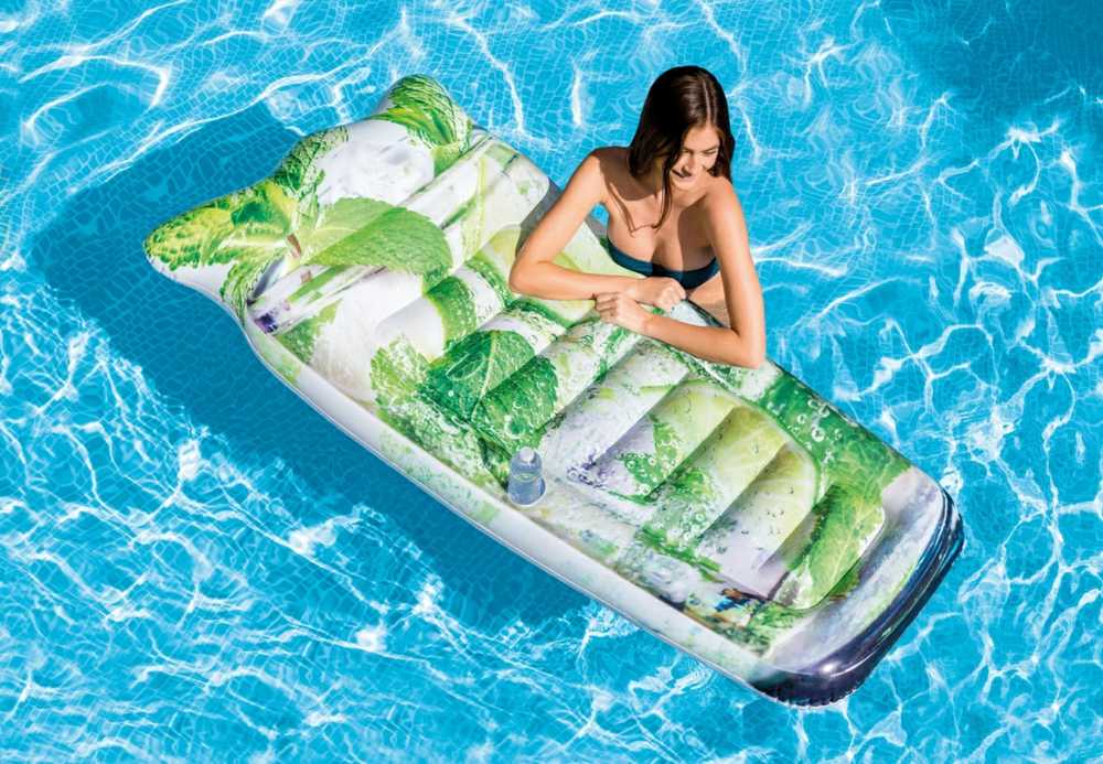 Pripučiamas čiužinys Intex Sparkling lime soda 58778 178x91cm