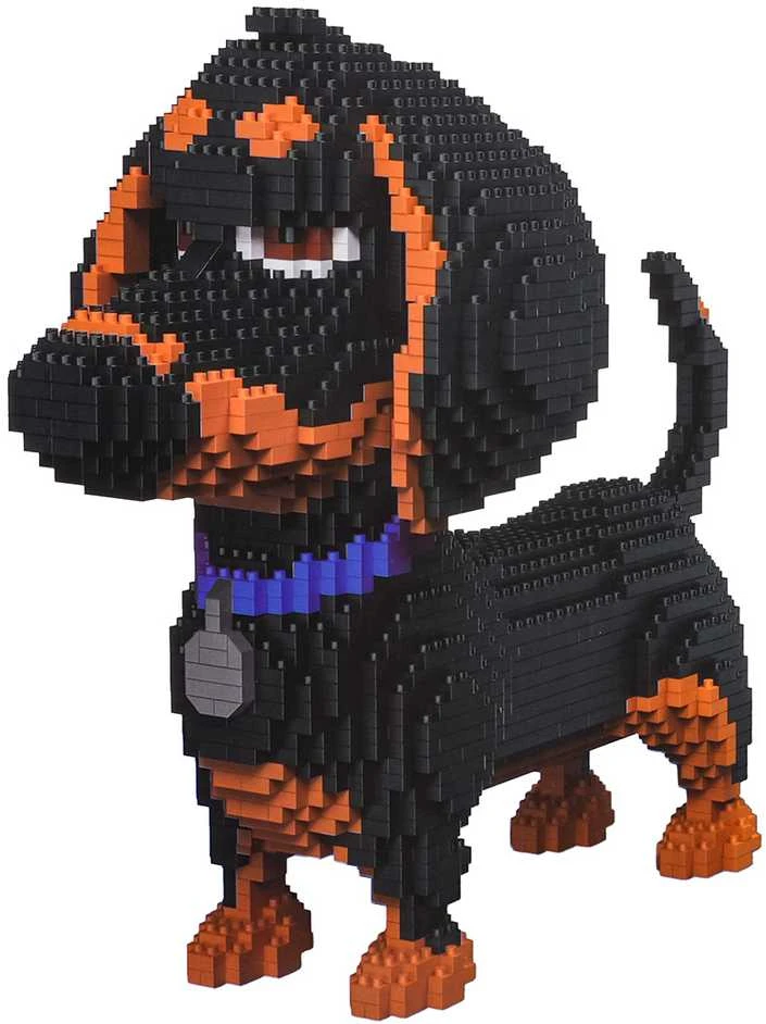 Ramiz techniniai statybiniai blokai DOG DACHSHUNDER 1930 el. MINI BLOKŲ RINKINYS