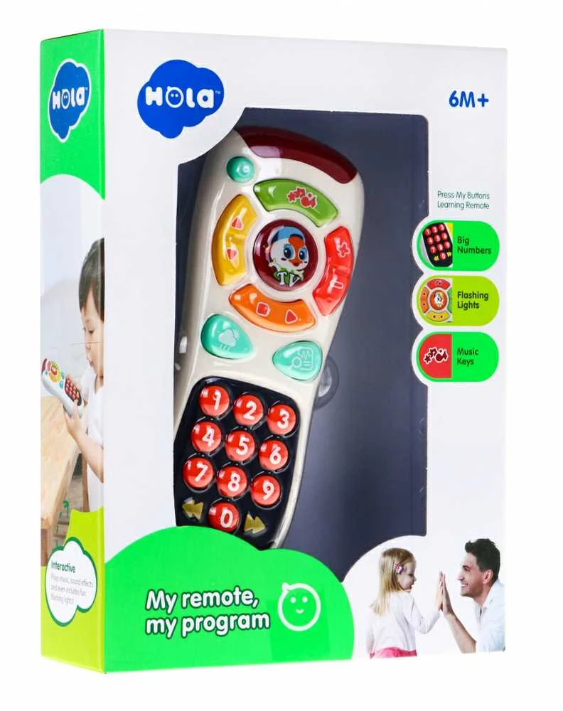 Jokomisiada Interaktyvus televizoriaus nuotolinio valdymo pultas su dideliais mygtukais