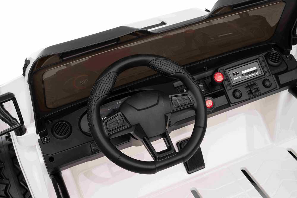 Keičiamo dydžio Extreme Sport 4x4 visureigis Baltas