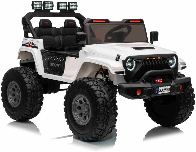 Keičiamo dydžio Extreme Sport 4x4 visureigis Baltas