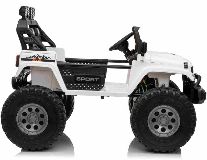 Keičiamo dydžio Extreme Sport 4x4 visureigis Baltas
