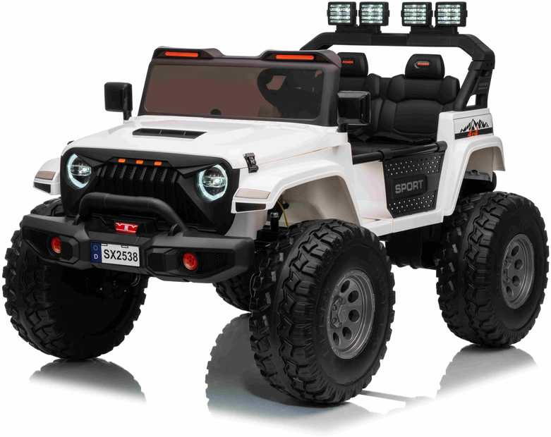 Keičiamo dydžio Extreme Sport 4x4 visureigis Baltas