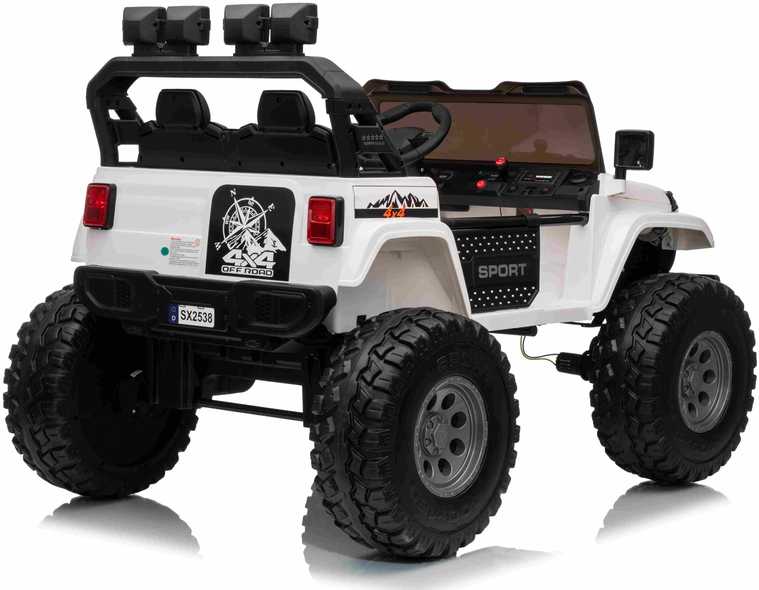 Keičiamo dydžio Extreme Sport 4x4 visureigis Baltas