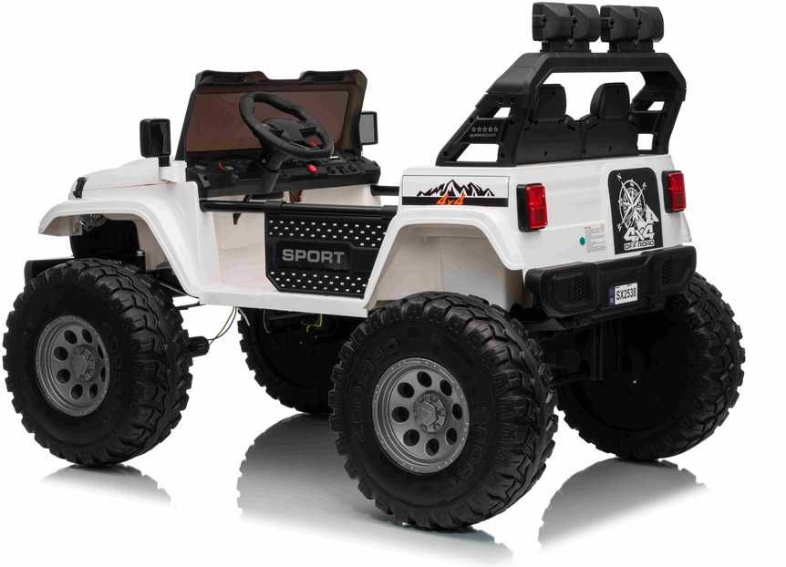 Keičiamo dydžio Extreme Sport 4x4 visureigis Baltas