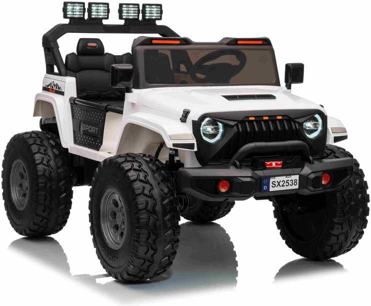 Keičiamo dydžio Extreme Sport 4x4 visureigis Baltas