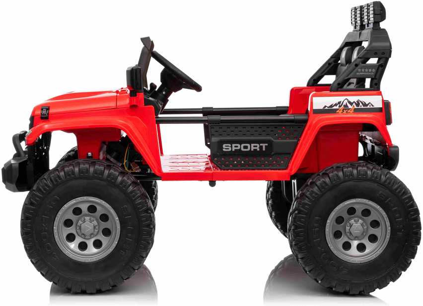 Važiuoklė Extreme Sport 4x4 Zmienna Wielkość Raudona