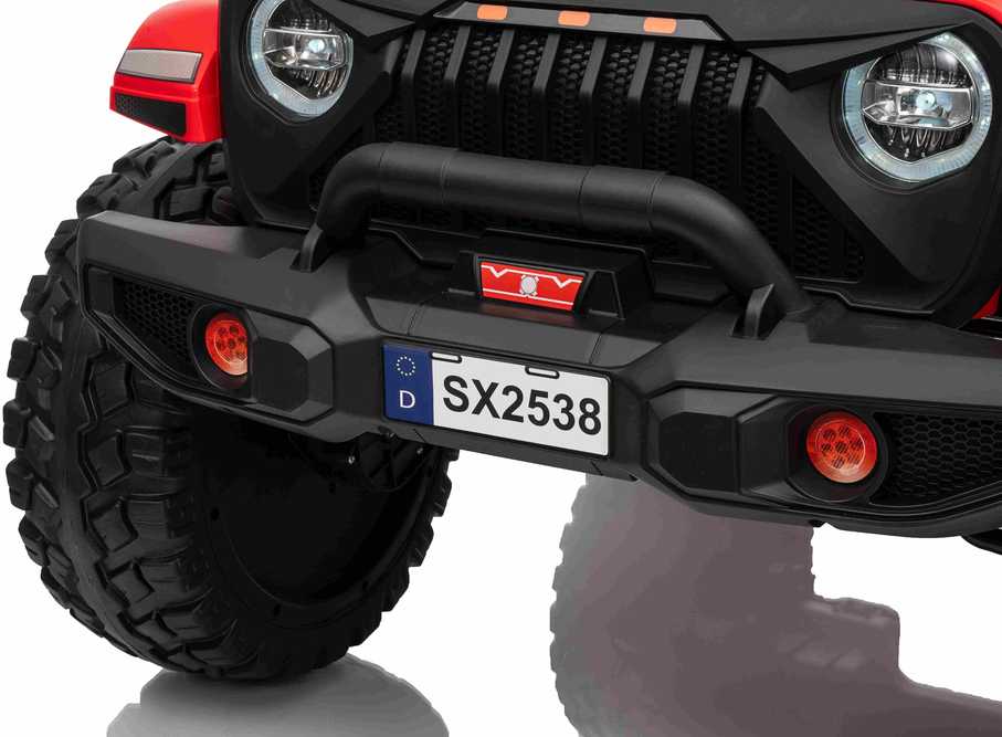 Važiuoklė Extreme Sport 4x4 Zmienna Wielkość Raudona