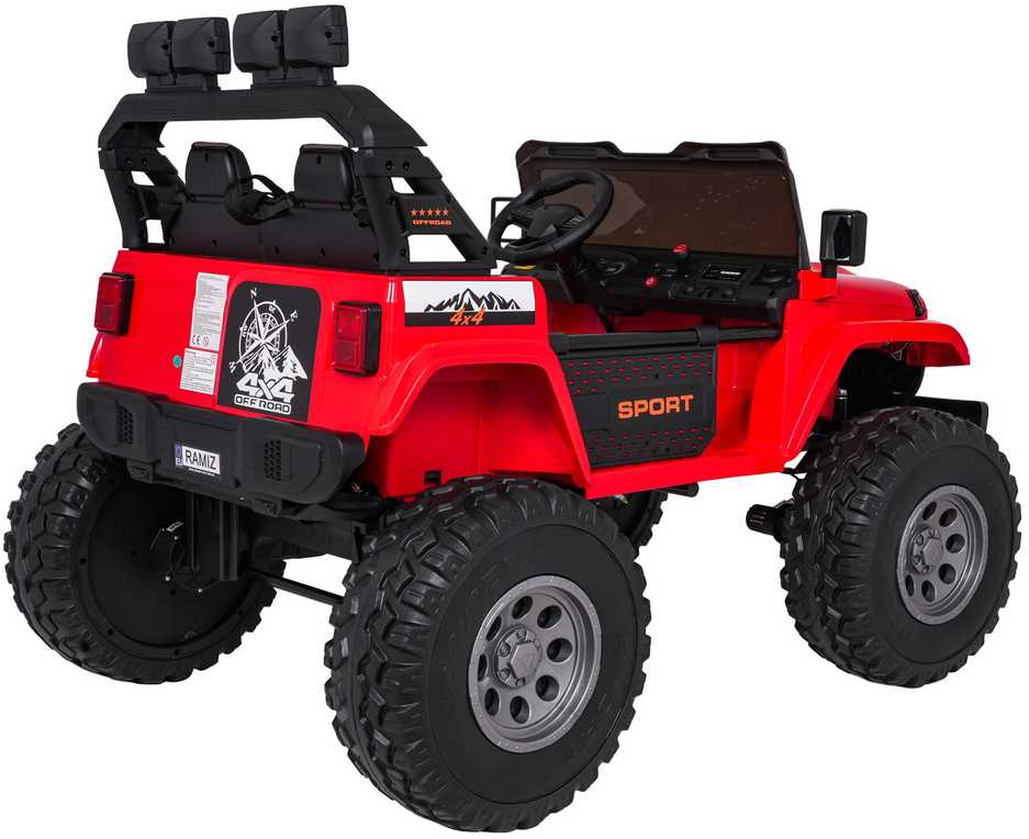 Važiuoklė Extreme Sport 4x4 Zmienna Wielkość Raudona