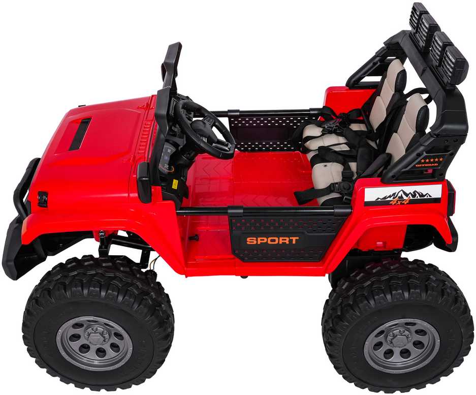 Važiuoklė Extreme Sport 4x4 Zmienna Wielkość Raudona