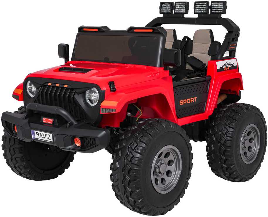Važiuoklė Extreme Sport 4x4 Zmienna Wielkość Raudona