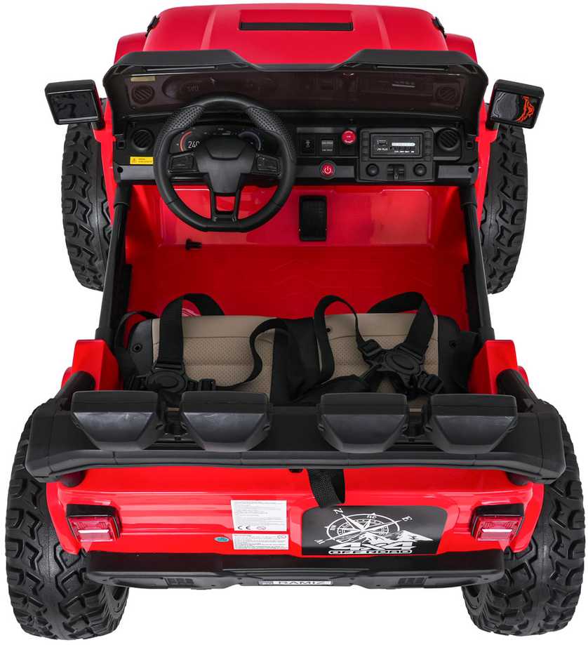 Važiuoklė Extreme Sport 4x4 Zmienna Wielkość Raudona