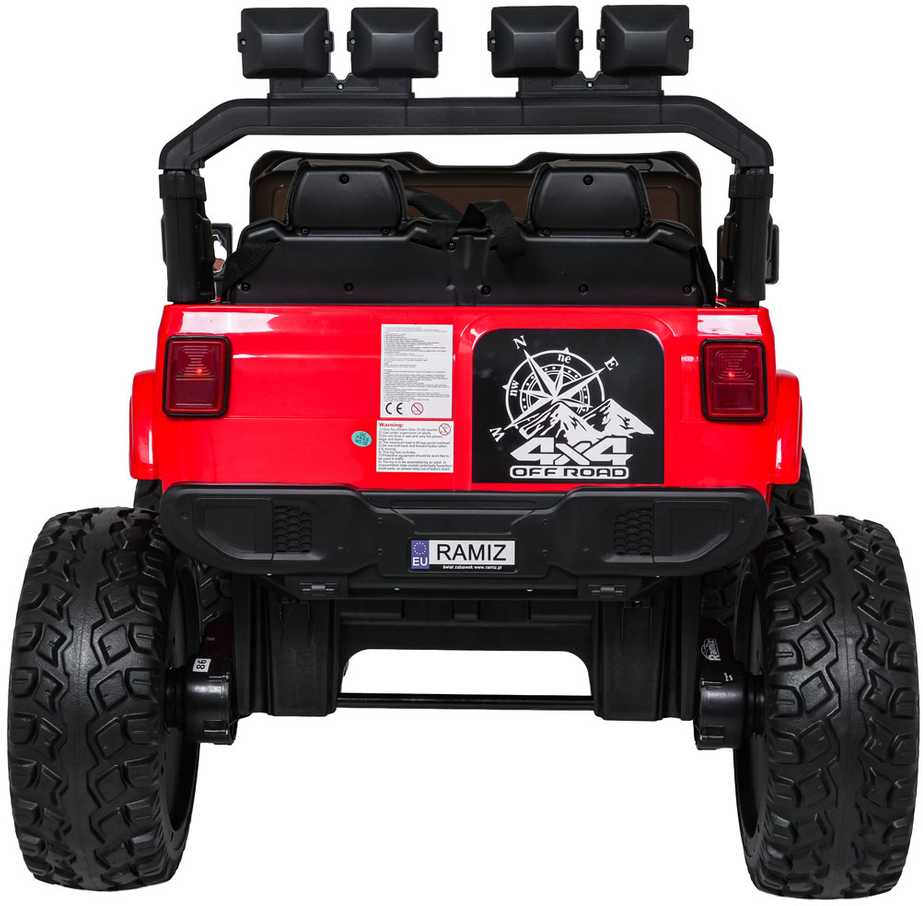Važiuoklė Extreme Sport 4x4 Zmienna Wielkość Raudona