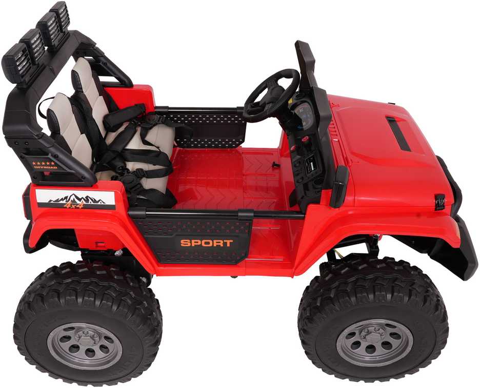 Važiuoklė Extreme Sport 4x4 Zmienna Wielkość Raudona