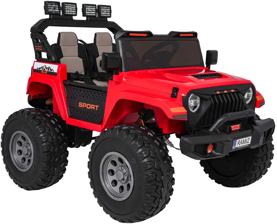 Važiuoklė Extreme Sport 4x4 Zmienna Wielkość Raudona