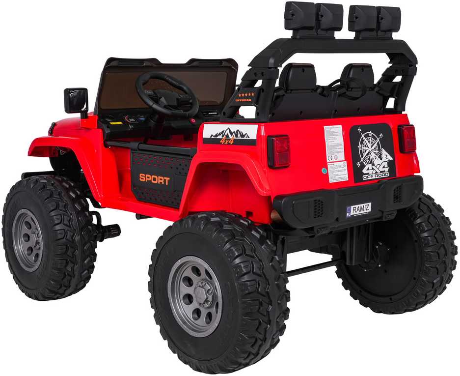 Važiuoklė Extreme Sport 4x4 Zmienna Wielkość Raudona