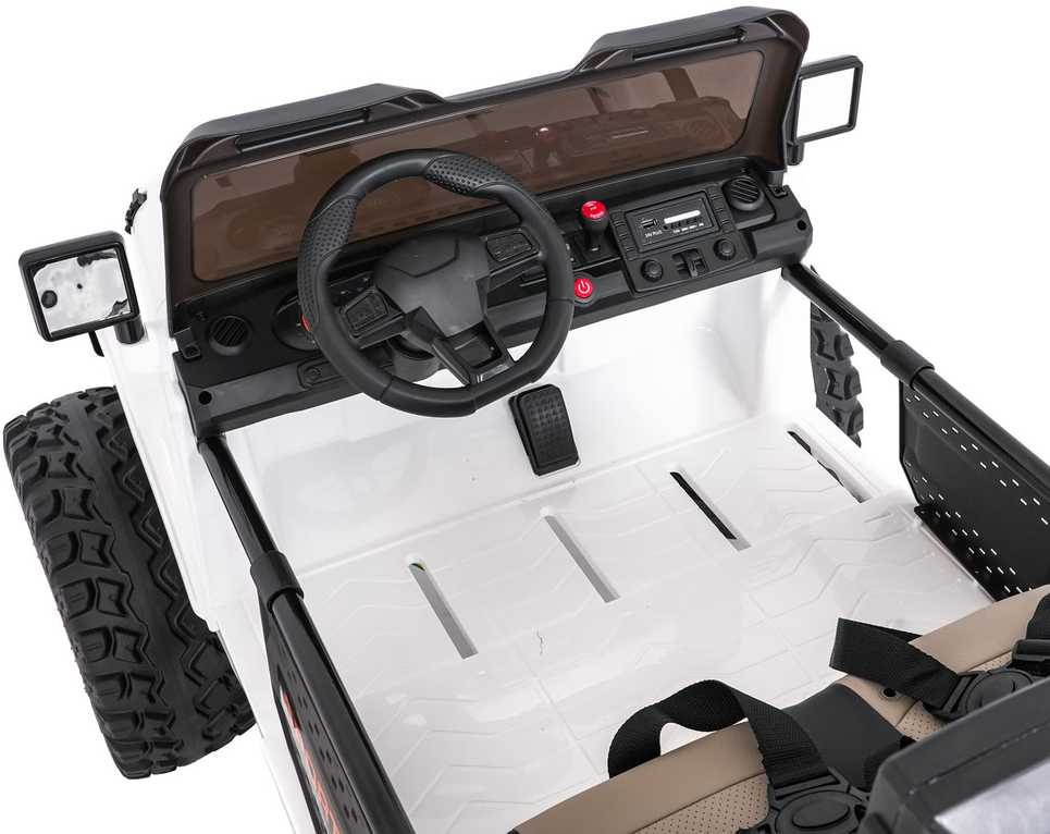 Keičiamo dydžio Extreme Sport 4x4 visureigis Baltas