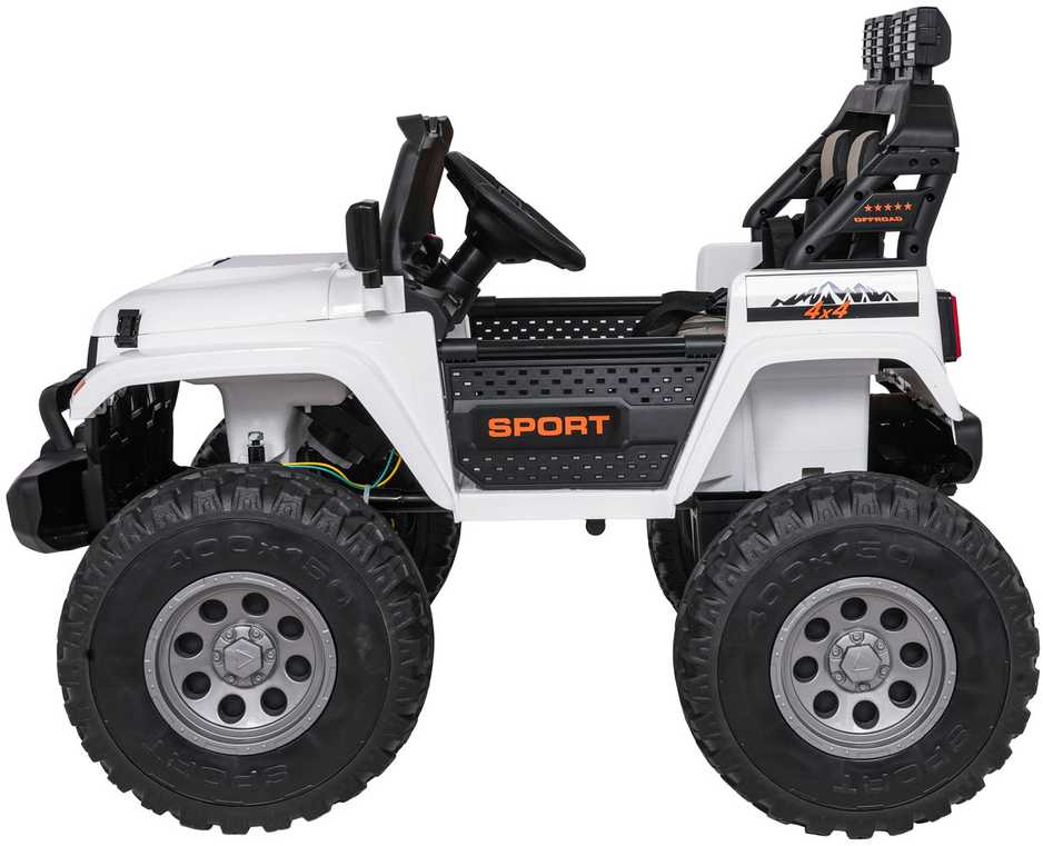 Keičiamo dydžio Extreme Sport 4x4 visureigis Baltas