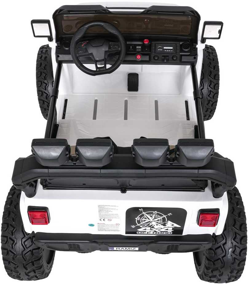 Keičiamo dydžio Extreme Sport 4x4 visureigis Baltas
