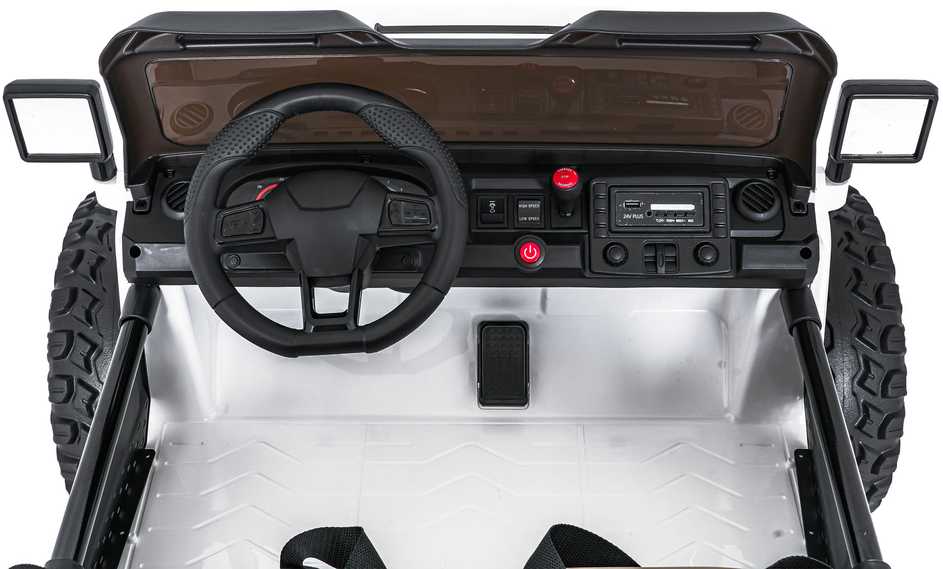 Keičiamo dydžio Extreme Sport 4x4 visureigis Baltas