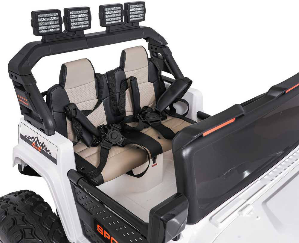 Keičiamo dydžio Extreme Sport 4x4 visureigis Baltas