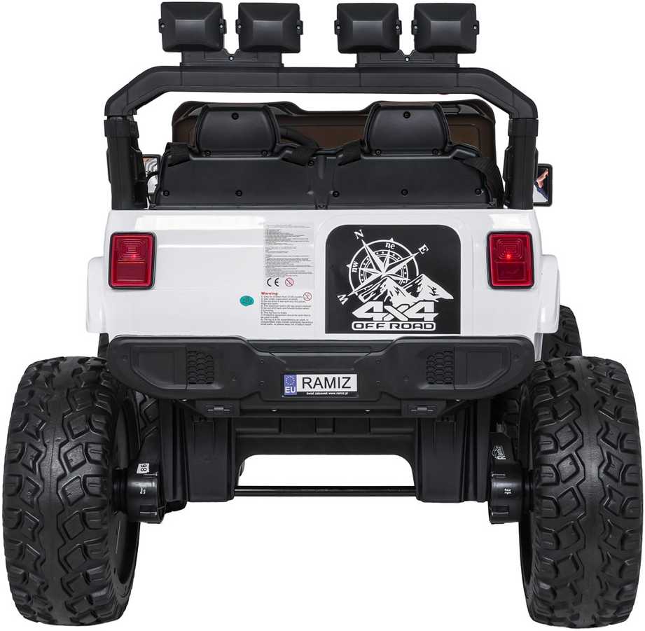 Keičiamo dydžio Extreme Sport 4x4 visureigis Baltas